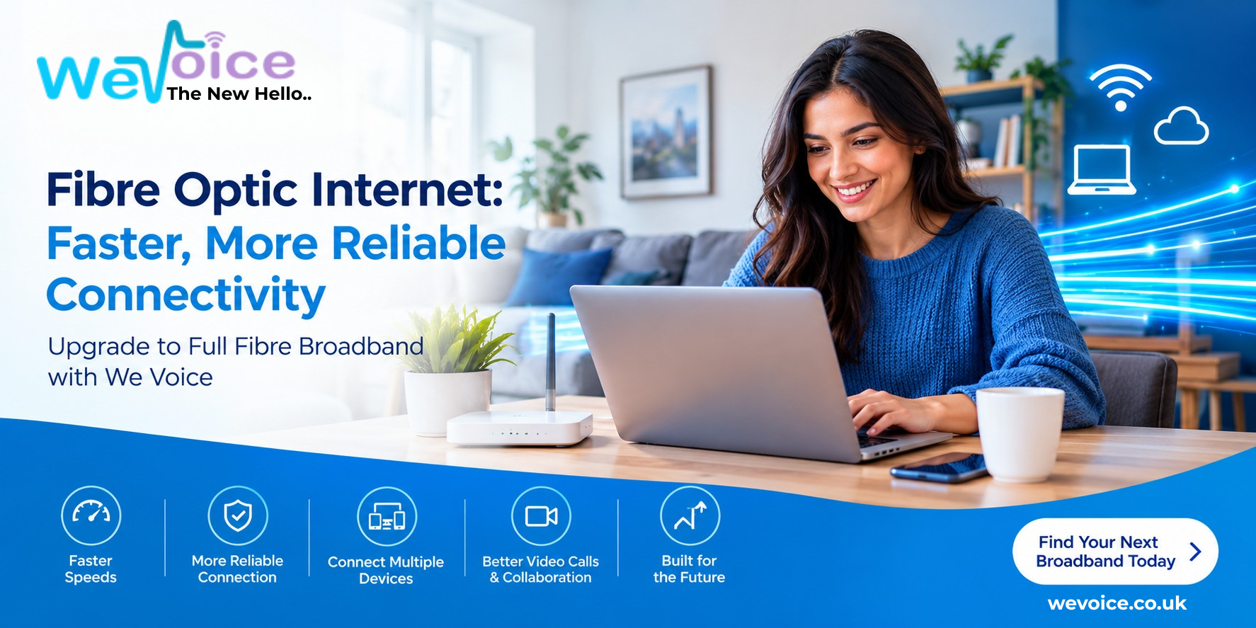 Fibre optic internet